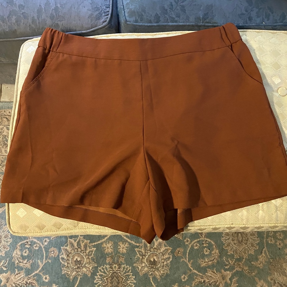 Brown pull on shorts from Nine West